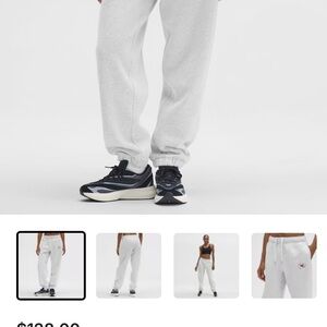 Lululemon Athletica White Sweatpants- NFL Chiefs logo